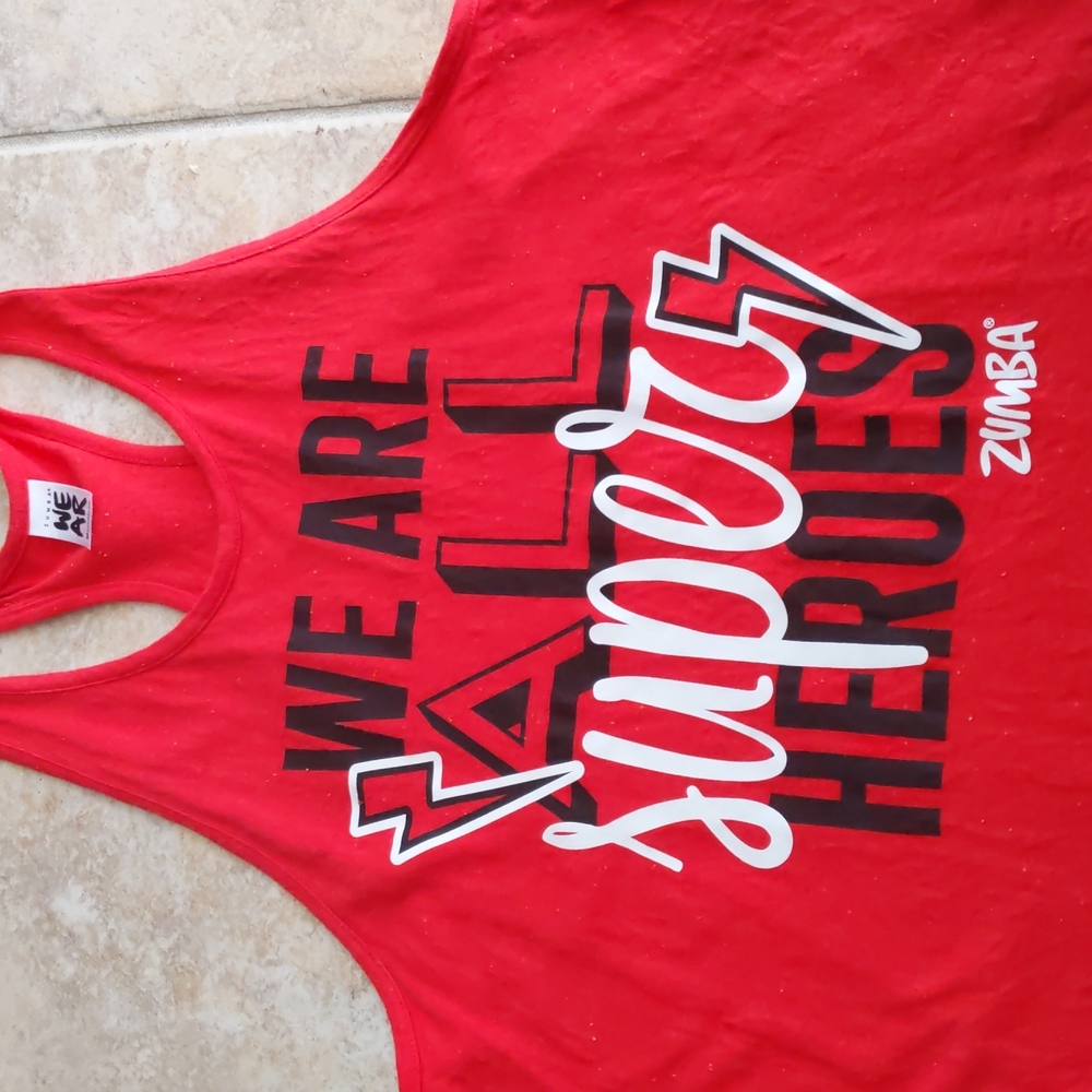 We Are All Superheroes Zumba Tank